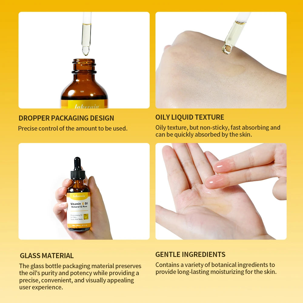 Vitamin E Face Oil Skin Care Deep Repairing Anti Wrinkles Whitening Face Enhance Skin Elasticity Facial Care Essencial Oil Oasis Select