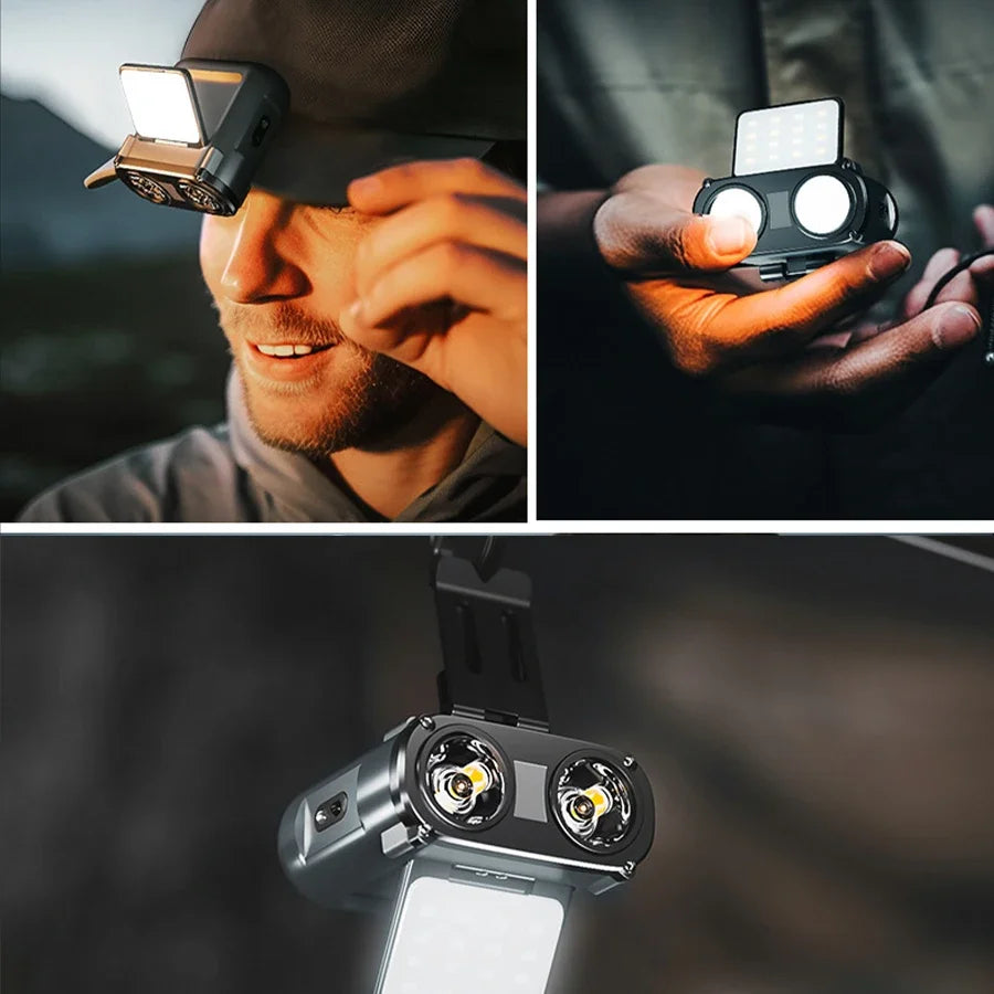 OWL LED Headlamp USB-C Rechargeable 500LM 180° Rotating Light