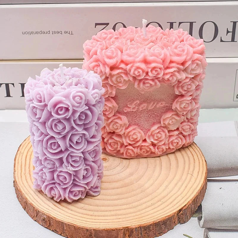 Silicon Mold Silicone Material Soap Mold Silicon Molds 3D Rose Silicone Molds For Soap Crafting Wedding Decoration Candle Making Oasis Select