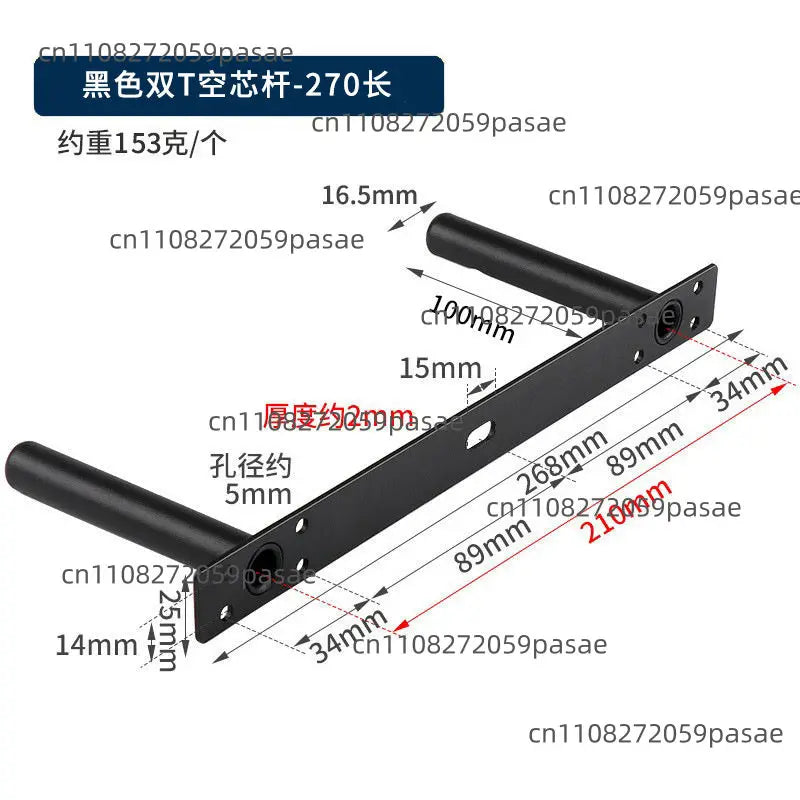 Heavy Duty Hidden Floating Wall Shelf Bracket – Double T-Type