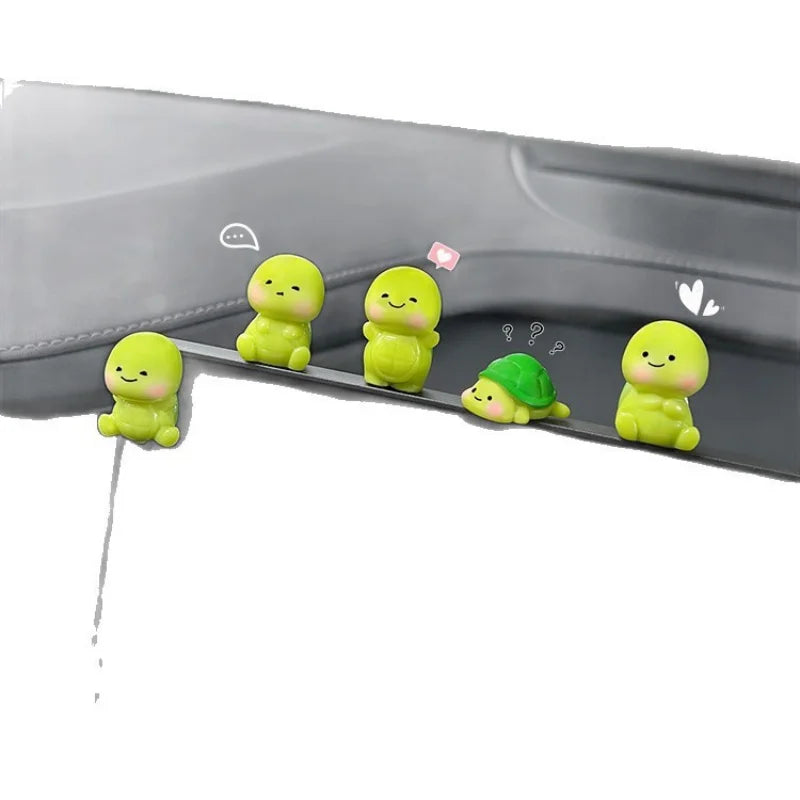 Cute little turtle car ornament car electric car decompression small ornament car interior decoration car center console decorat Oasis Select