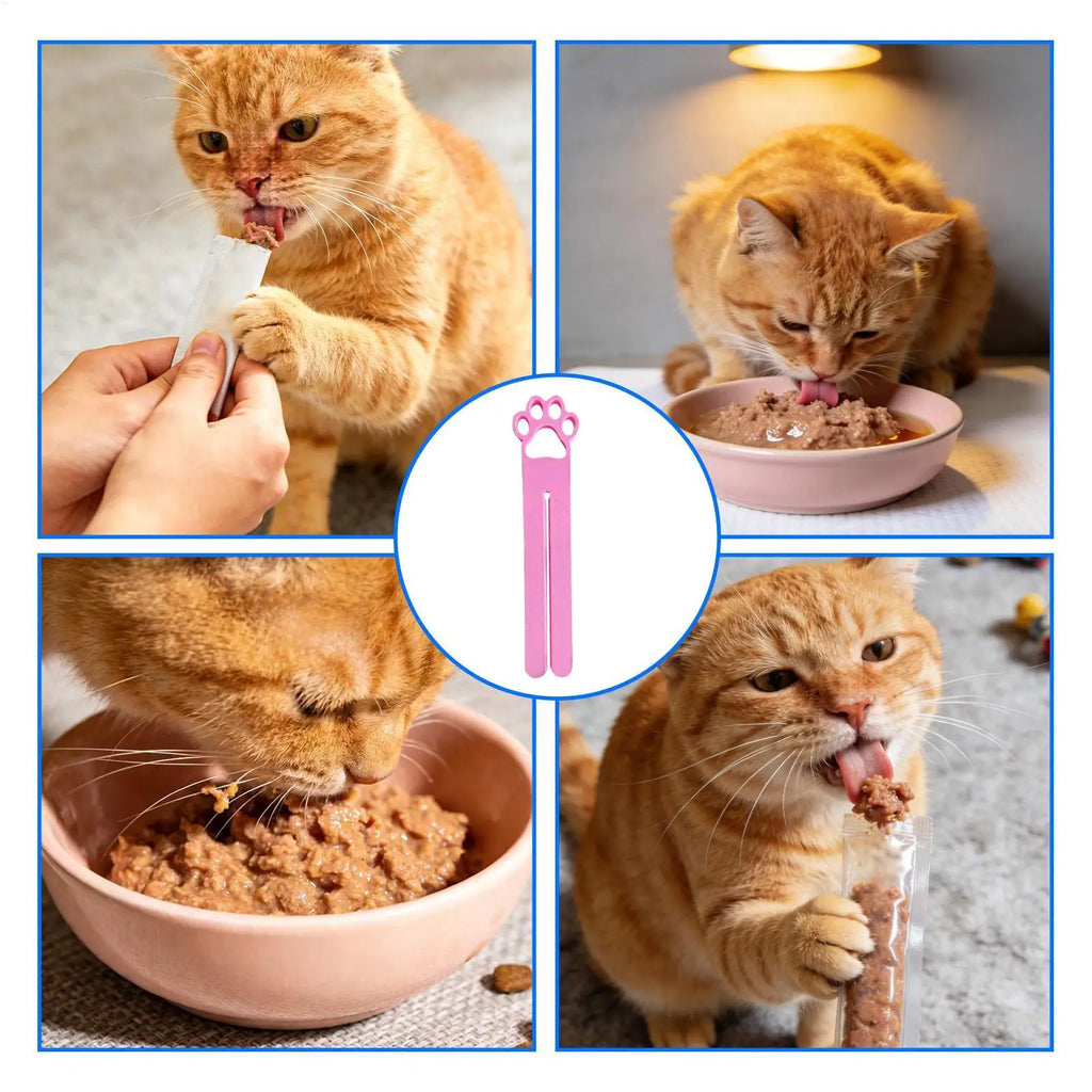 Cat Treat Squeezer – Cute Cat Head Wet Snack Dispenser