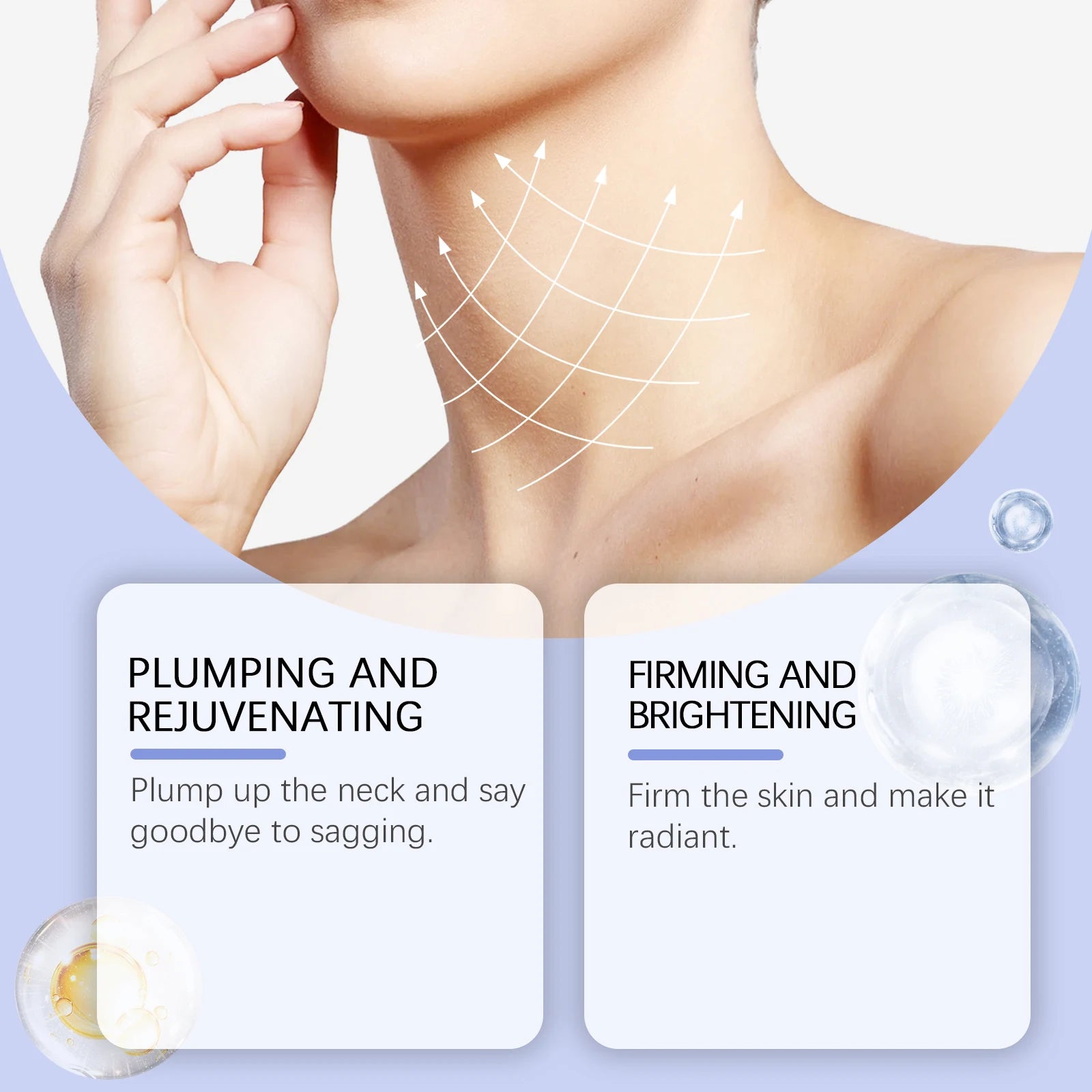Tighten Lift Neck Cream Remove Neck Wrinkle Fade Fine Line Anti Aging Brighten Smoothing Deeply Nourish Neck Rejuvenation Cream Oasis Select