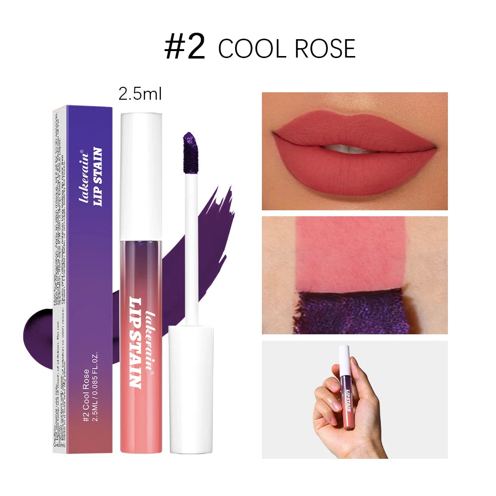Peel-off Lip Gloss Long-lasting Glossy Waterproof Lip Tint Smooth Non-sticky Sumdge Proof Natural Lip Glosses Woman Makeup Oasis Select 2 Cool Rose