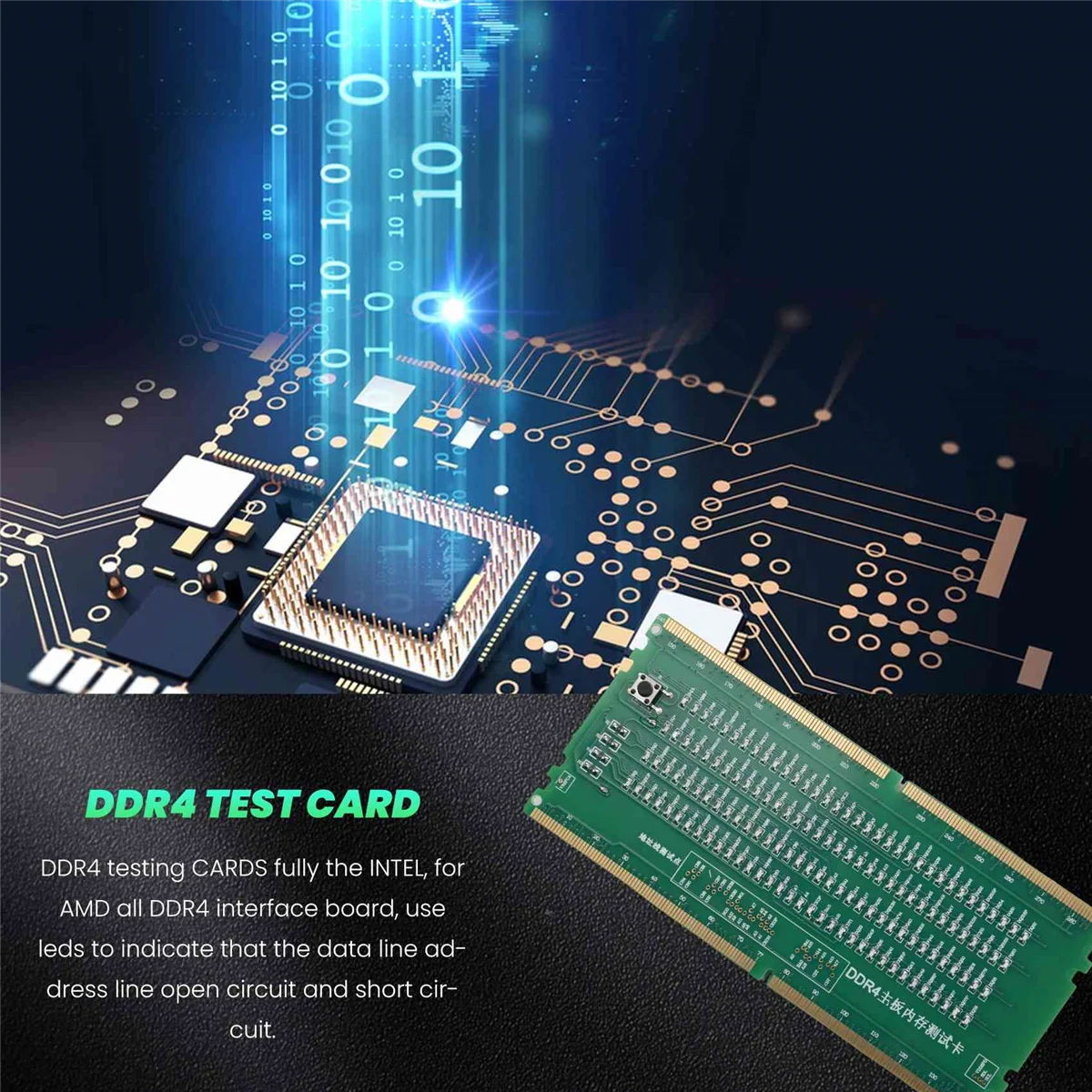 DDR4 Test Card RAM Memory Slot Out LED Desktop Motherboard Repair Analyzer Tester Oasis Select