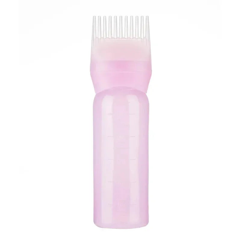 1/2/3Pcs Multicolor Plastic Hair Dye Refillable Bottle Applicator Comb Dispensing Salon Hair Coloring Hairdressing Styling Tool Oasis Select