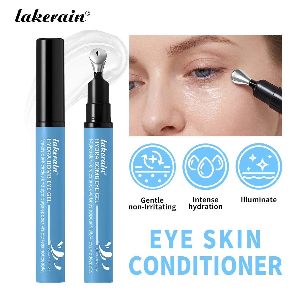 Lakerain Hydration Eye Gel Deep Hydrating Brightening Reduce Dark Circles Cool Feeling Transparent Gel Suitable for All Skin Oasis Select