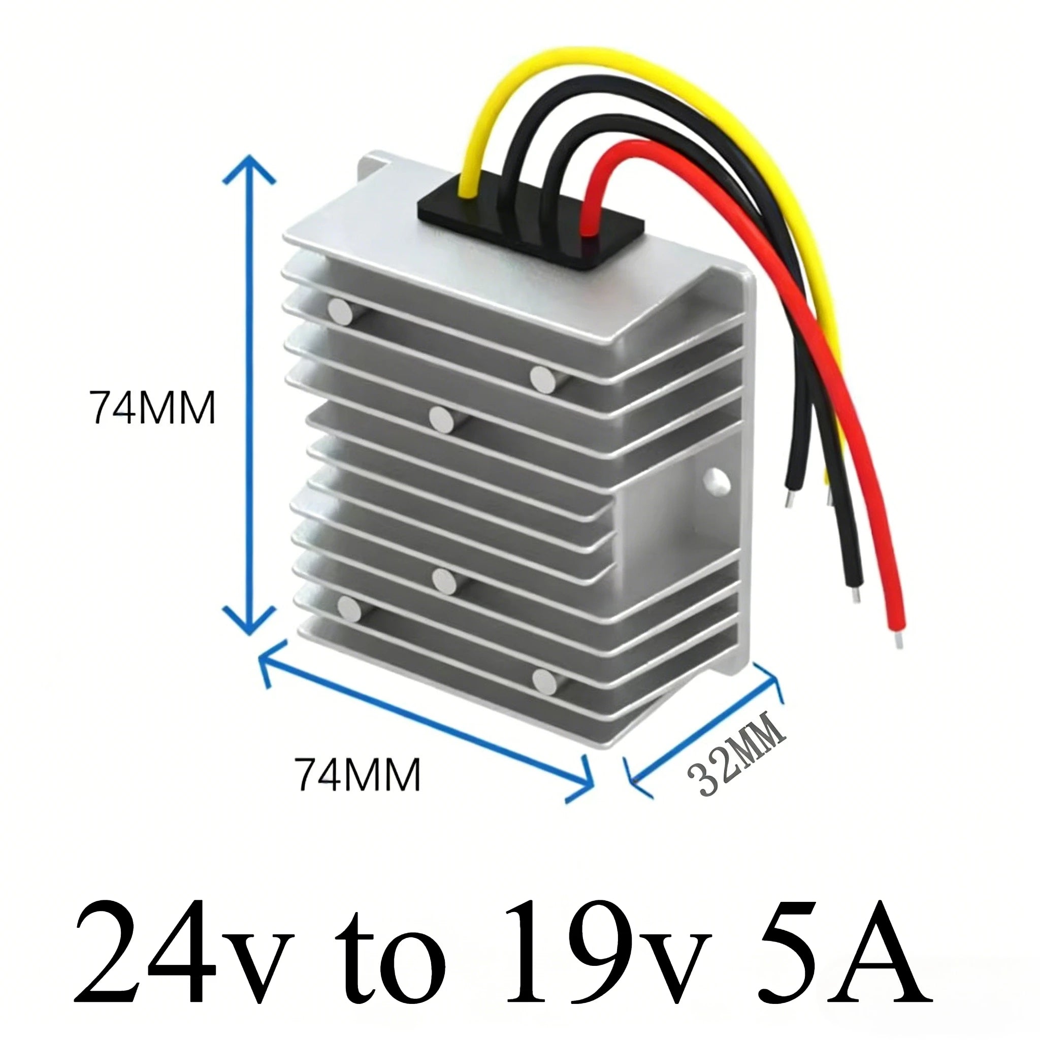 24 Volt to 19 Volt 24v to 19v 5A-20A DC Buck Converter Voltage Regulator Step Down Converter Laptop Power Supply for Car Oasis Select 24v to 19v 5A 24V 19V