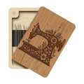 Sewing Machine Magnetic Needle Case | Handmade Wooden Holder