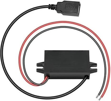 Waterproof DC/DC 24V/12V To 5V 5A 25W USB Type-C Right Angle Step Down Converter Output Buck Module Power Adapter For Dash Cams Oasis Select Single Square USB 24V 12V 5V 3A