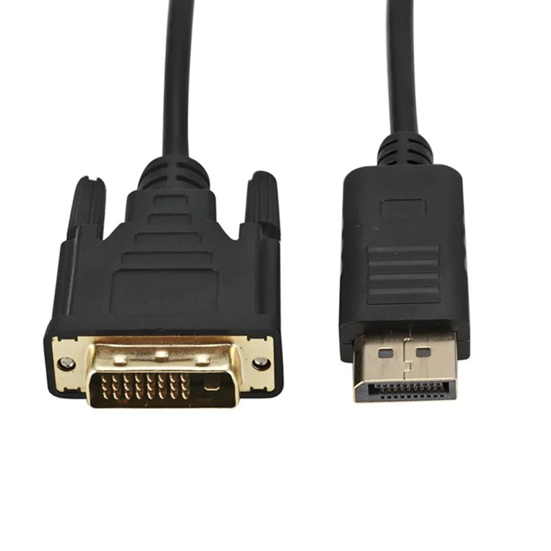 1.8m Displayport to DVI Adapter Cable DP to DVI Connection Converter HD 1080P Male to Male Adapter for HDTV PC Laptop Projector Oasis Select