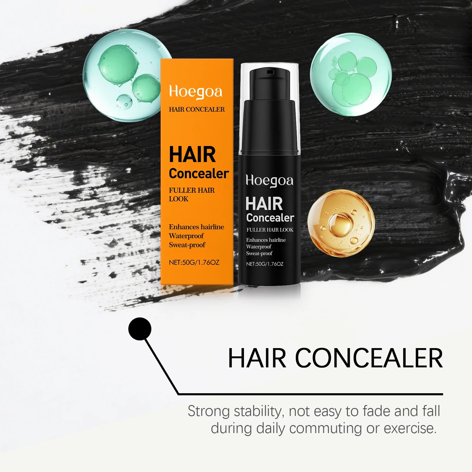 HOEGOA Waterproof Hair Concealer – Root & Hairline Coverage 50g Hair Root Concealer Oasis Select