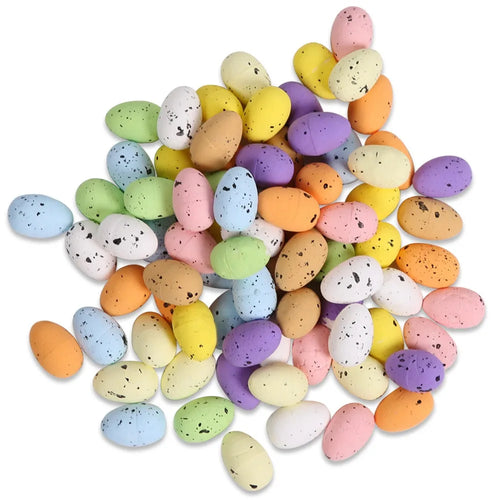 100Pcs Foam Easter Eggs – Colorful DIY Craft & Decor Set Easter Craft Decor Oasis Select 100Pcs 3.8-2.5cm