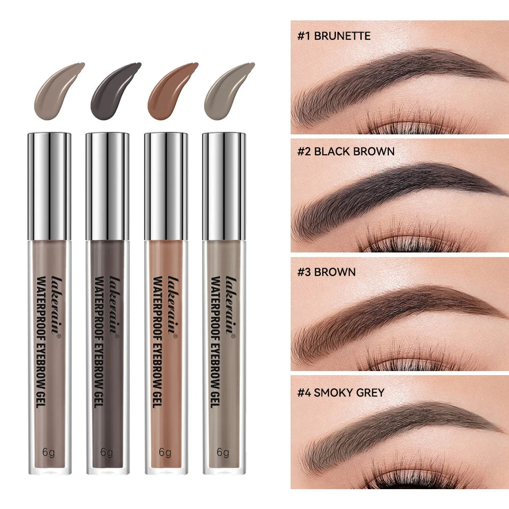 lakerain Long Lasting Waterproof Eyebrow Gel Highly Tinted Liquid Makeup Sweatproof Natural Finish Brown Black Cosmetics Oasis Select