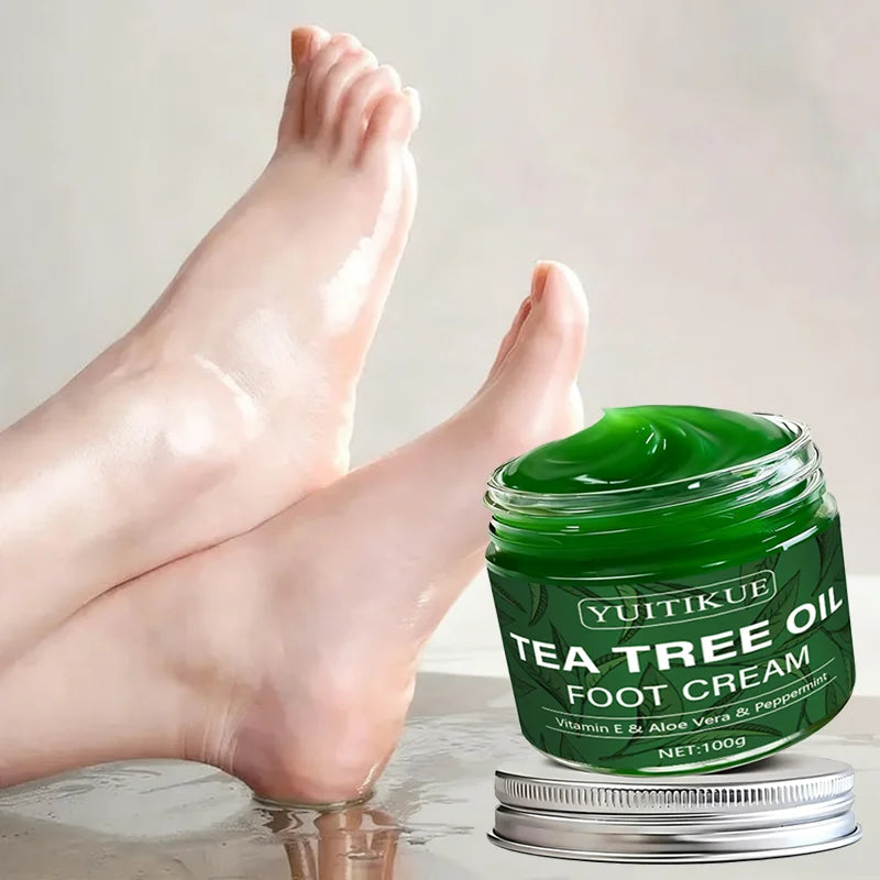YUITIKUE Tea Tree Oil Foot Cream – Vitamin E & Aloe 100g