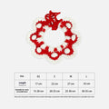 Handmade Cat Collars, Pet Cat, Dog and Rabbit Accessories, Necklaces, Woven Neck Collars, Clothes, Cute Flower Scarves Oasis Select Red L Length 32cm