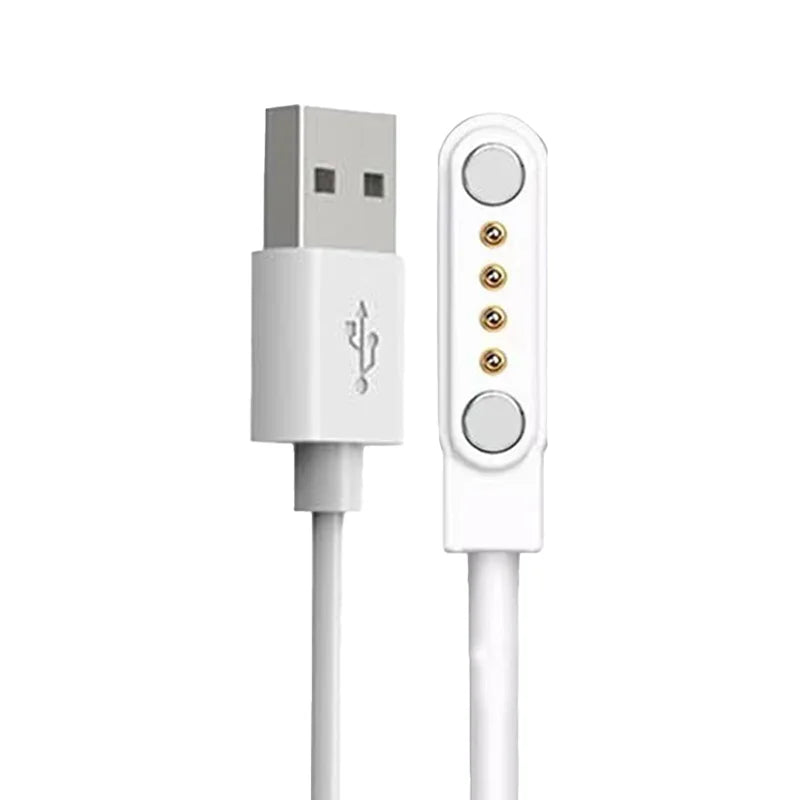 4-Pin Magnetic Smart Watch Charging Cable GT88 KW88 KW98 Smart Watch Charger Oasis Select White