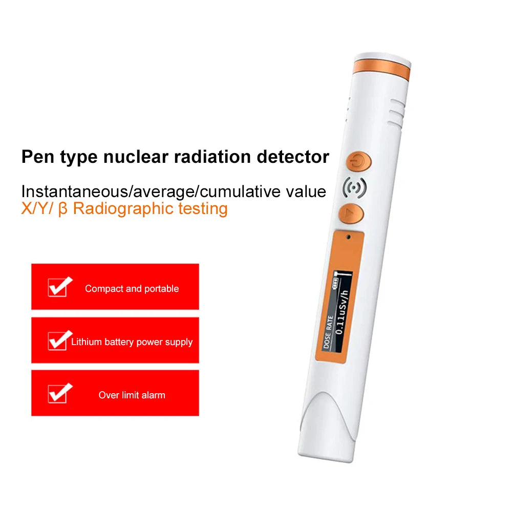 Digital Geiger Counter Nuclear Radiation Detector Portable Dosimeter Beta Gamma X-Ray Detector with OLED Display Oasis Select