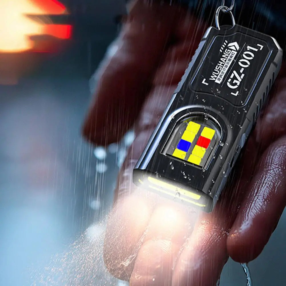 USB Rechargeable Mini Keychain Flashlight | COB EDC Pocket Lamp Keychain Flashlight Oasis Select