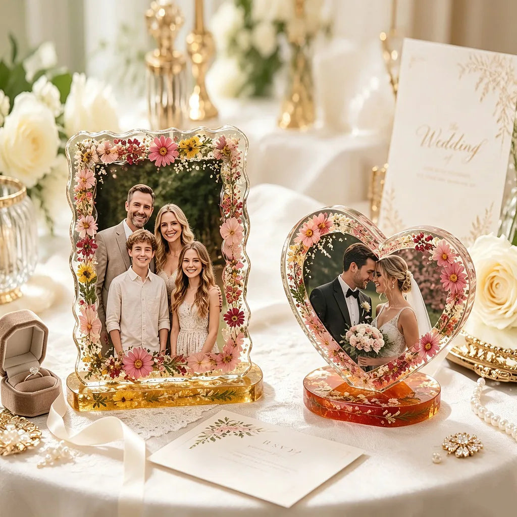 Double-layer Standing Photo Frame Silicone Resin Mold for DIY Handmade Resin Casting Tabletop Home Decor Craft Oasis Select