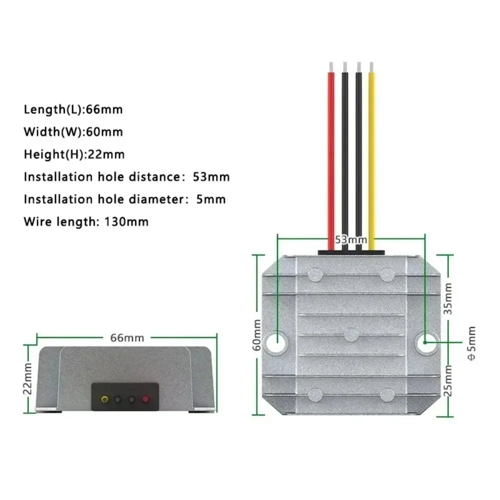 60V 36V 72V 48V 24V to 12V Converter suitable DC 15-90V to 12V 3A-10A step-down car power supply module for LED Oasis Select