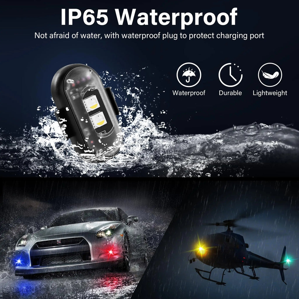 RGB LED Wireless Strobe Light – Drone, Motorcycle & Car
