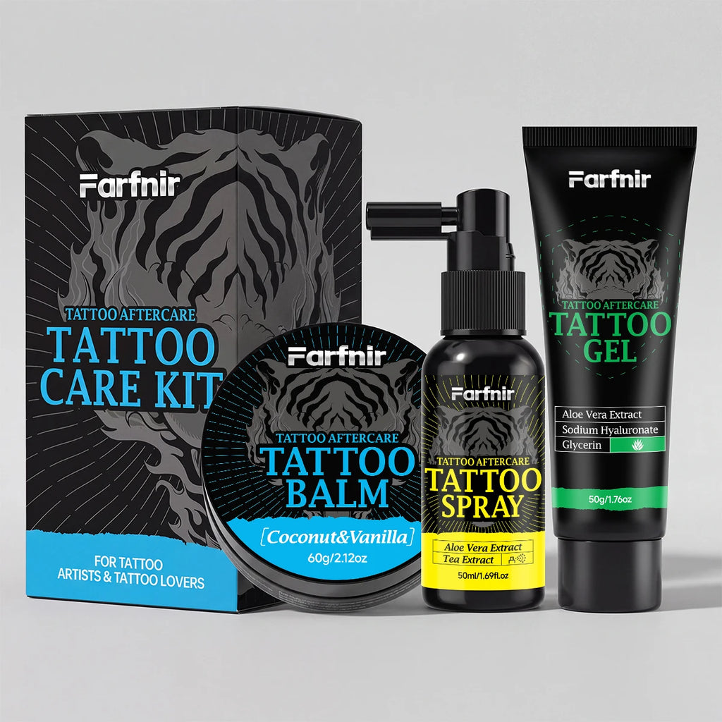 Tattoo care kit moisturizes and nourishes the skin, presents vibrant colors, and gently cares for the tattoo Oasis Select TATTOO CARE KIT 160ml
