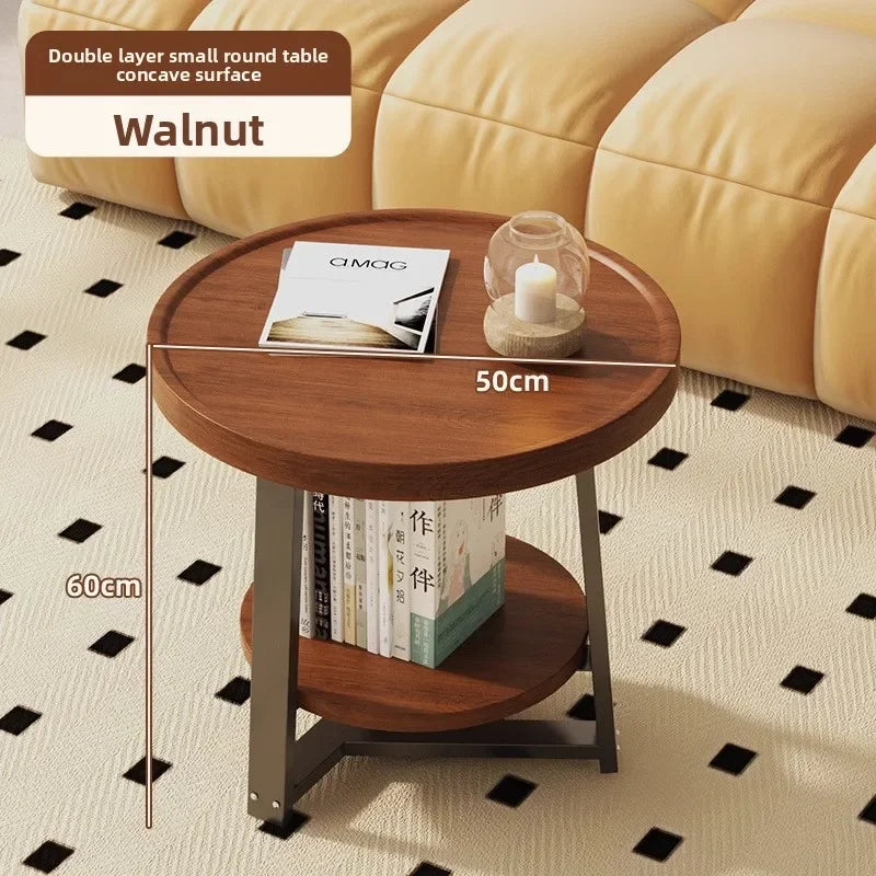 Multi-functional Coffee table Japanese creative annual ring small coffee table small apartment sofa side balcony tea table Oasis Select AOM-SC-GAO-50-60
