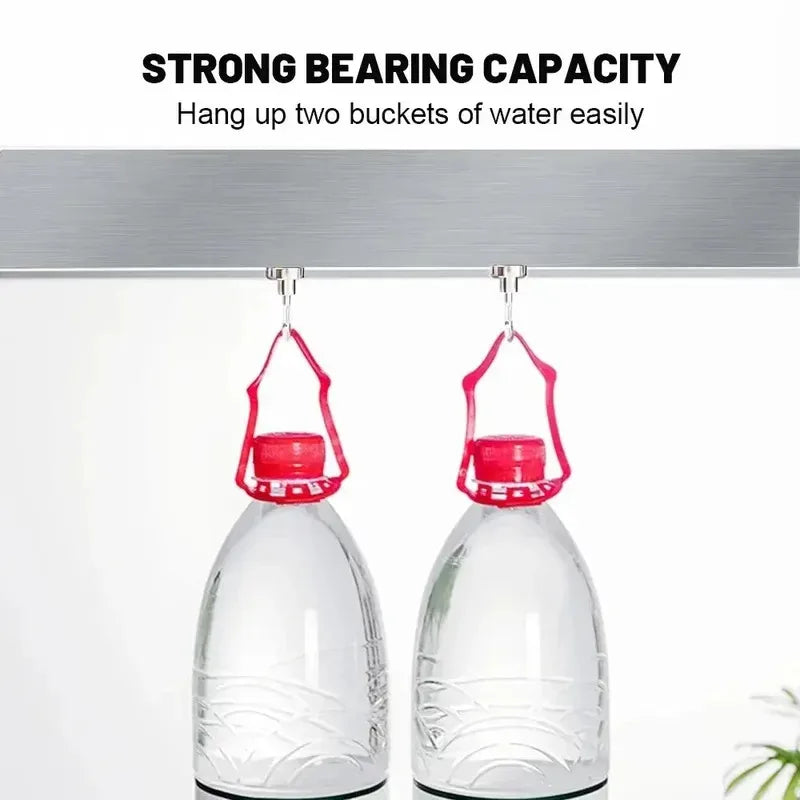 3/12/18Pcs Metal Strong Magnetic Hooks Wall-mounted Heavy Duty Magnet Hook Key Coat Hanging Hanger Home Kitchen Bathroom Storage Oasis Select
