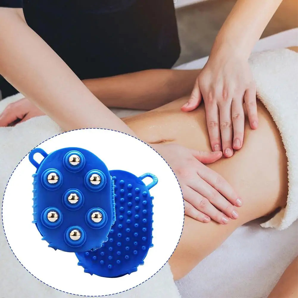 Double-Sided Massage Glove – 7-Bead & Steel Ball Brush Massage Glove Oasis Select