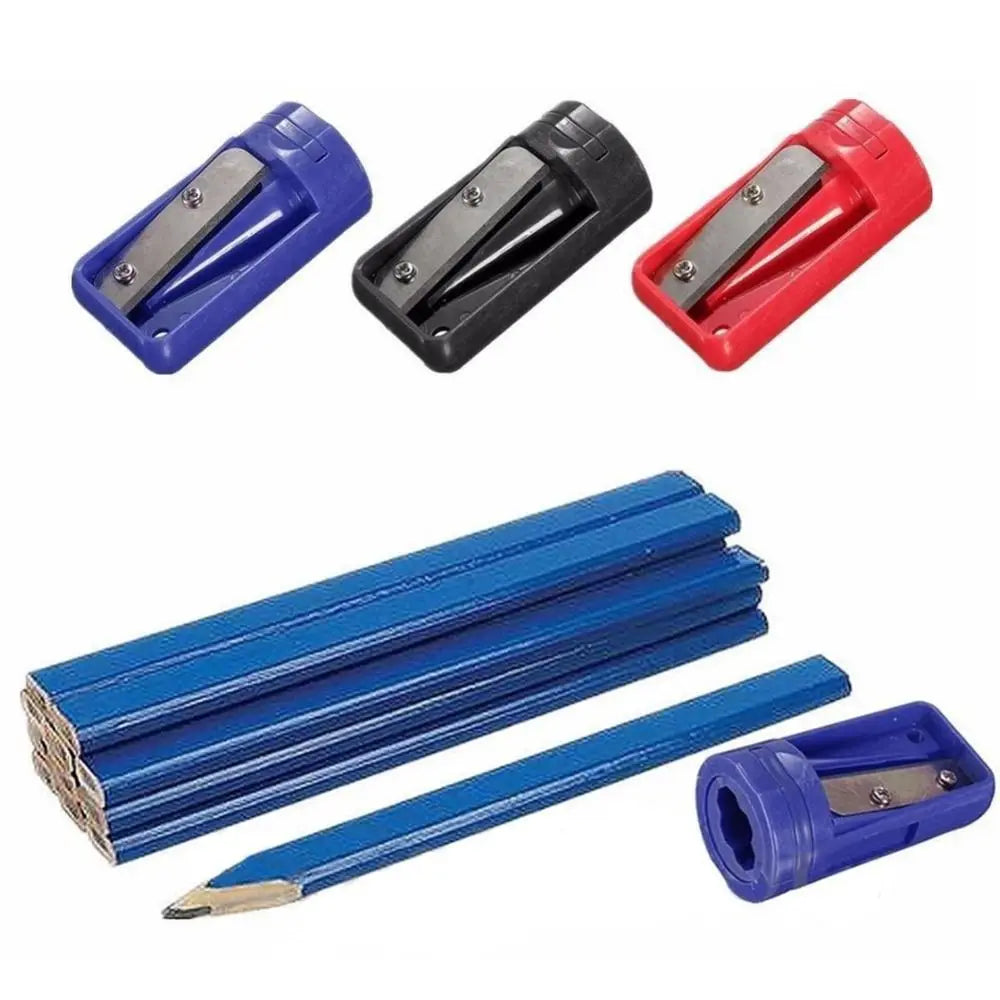 Mini Hand Tools Manual Woodwork Pencil Cutter Portable Useful Carpenter Pencil Sharpener Practical Blue Narrow Sharpening Oasis Select