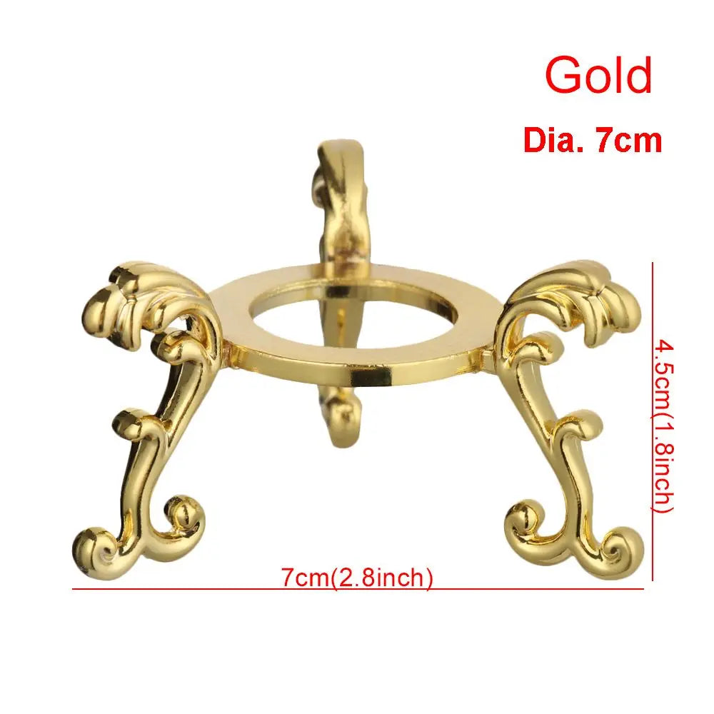 Crystal Ball Stand Display Holder Glass Sphere Stand Ball Base For Soccer Volley Ball Football Rugby Oasis Select gold dia7cm