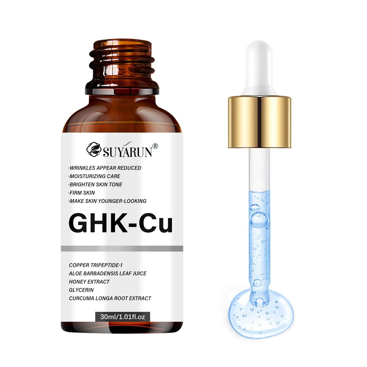 SUYARUN GHK-CU Face Serum – 24H Moisturizing & Anti-Aging Face Serum Oasis Select 30ml