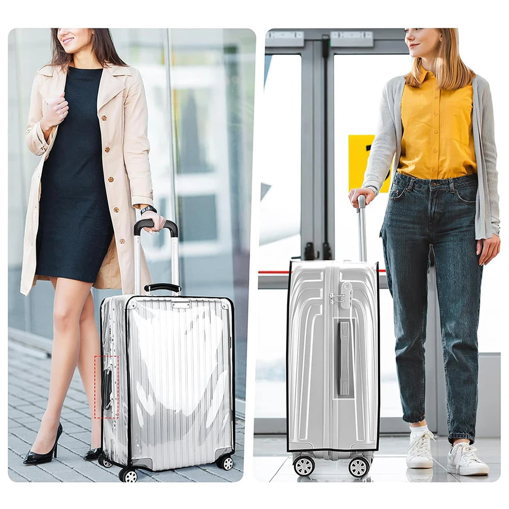 Clear PVC Suitcase Cover | Waterproof Luggage Protector 18–24"