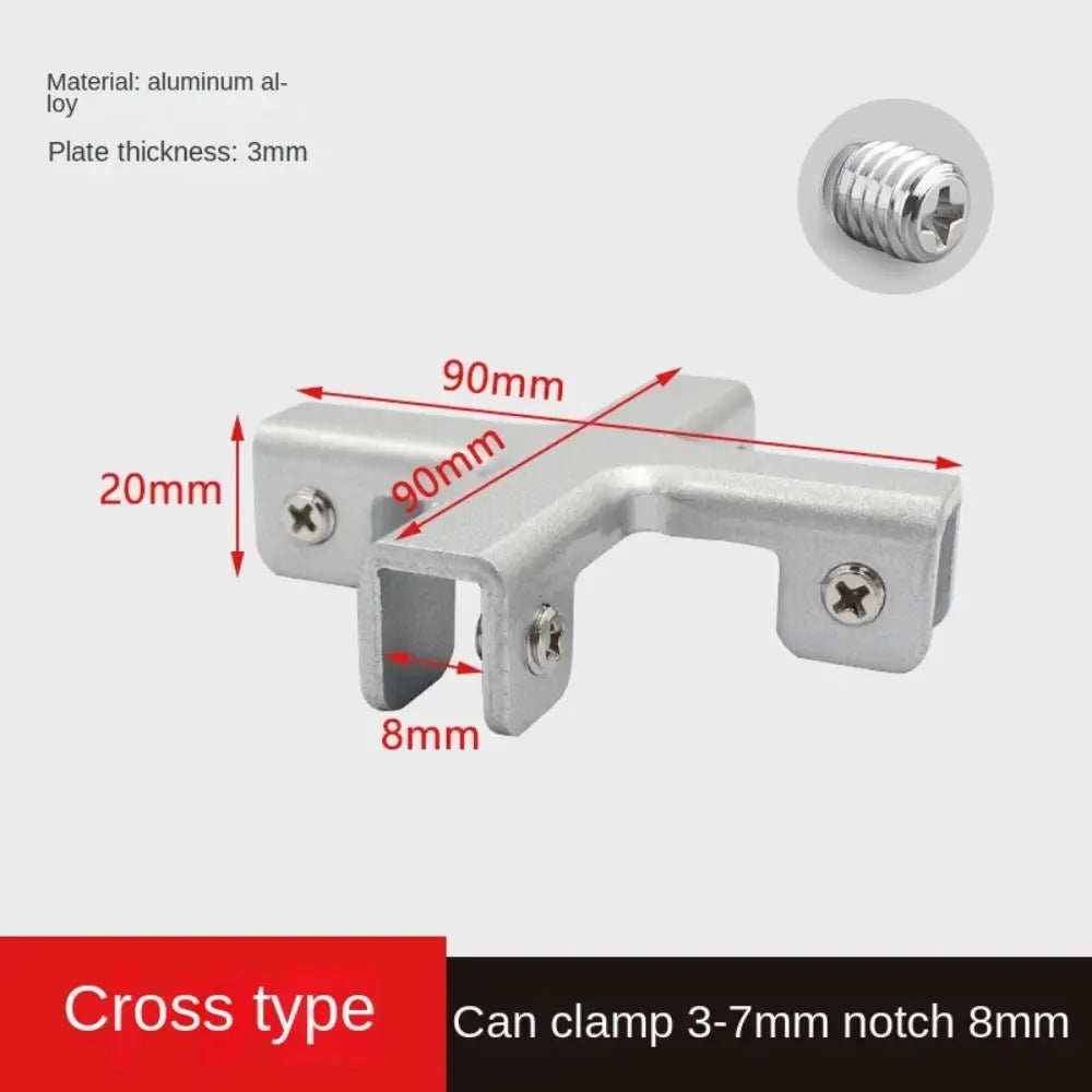 Aluminum Alloy Corner Bracket | L, T & Cross Fixing Clips