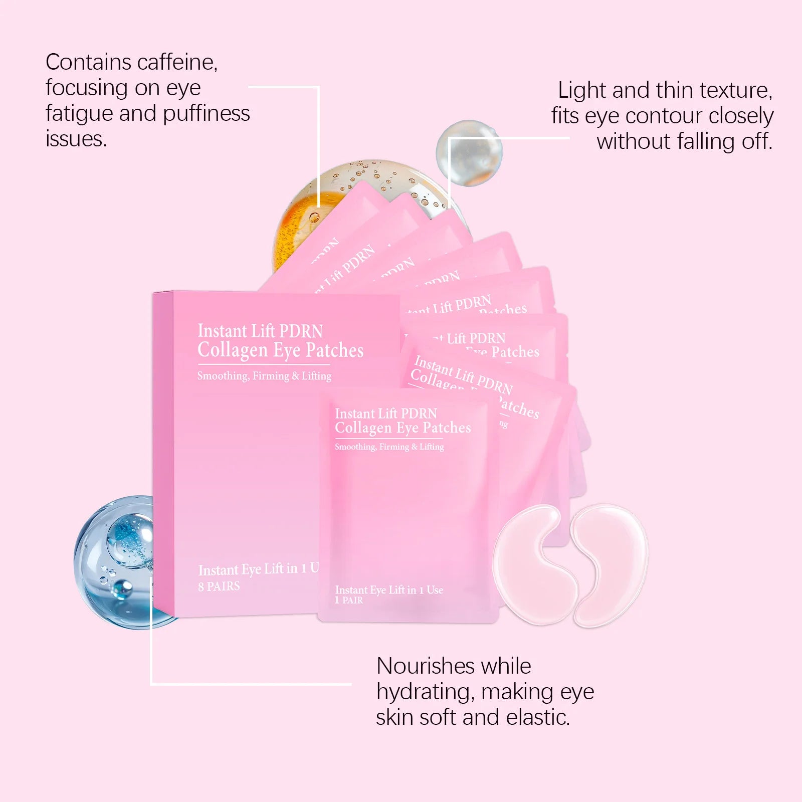Collagen Hydrogel Eye Patches – Brighten & Firm Under Eyes Eye Treatment Patches Oasis Select