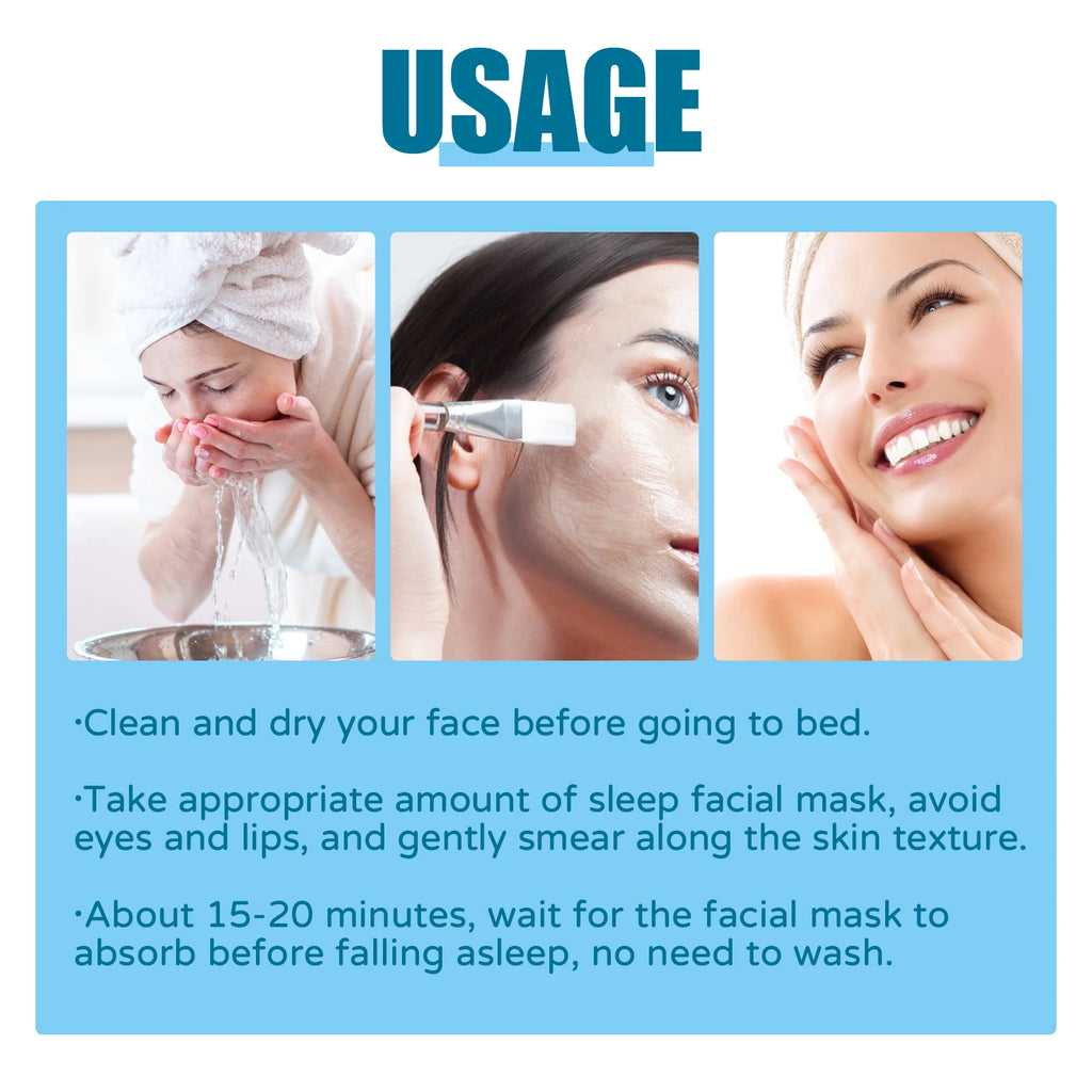 Ouhoe Sleeping Mask – Fade Dark Spots, Hydrate & Anti-Aging 100g Sleeping Face Mask Oasis Select