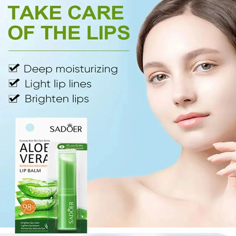 Sadoer Aloe Vera Lip Balm – Moisturizing & Nourishing