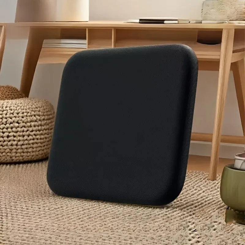 1pc Ergonomic Memory Foam Seat Cushion, Slow Rebound, Anti-Flatten Design,Ideal for Office Chairs, Office Chair Accessory Oasis Select black 40x40cm