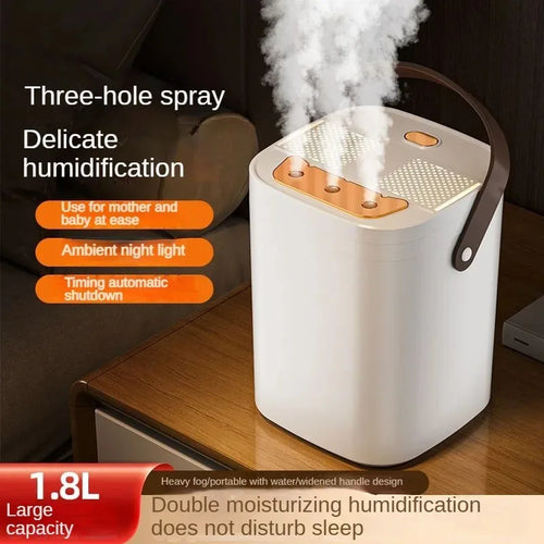1.8L Night Light Humidifier & Essential Oil Diffuser | 3 Spray Humidifier Diffuser Oasis Select