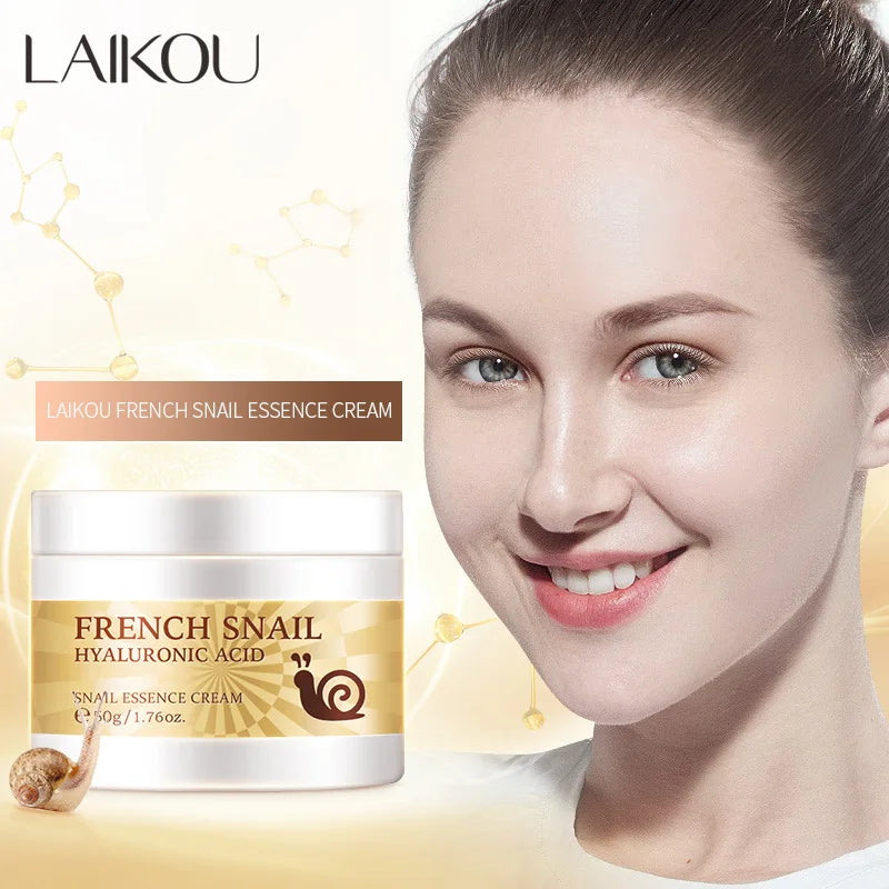 LAIKOU Snail Face Cream – Hyaluronic Acid & Collagen 50ml Snail Face Cream Oasis Select