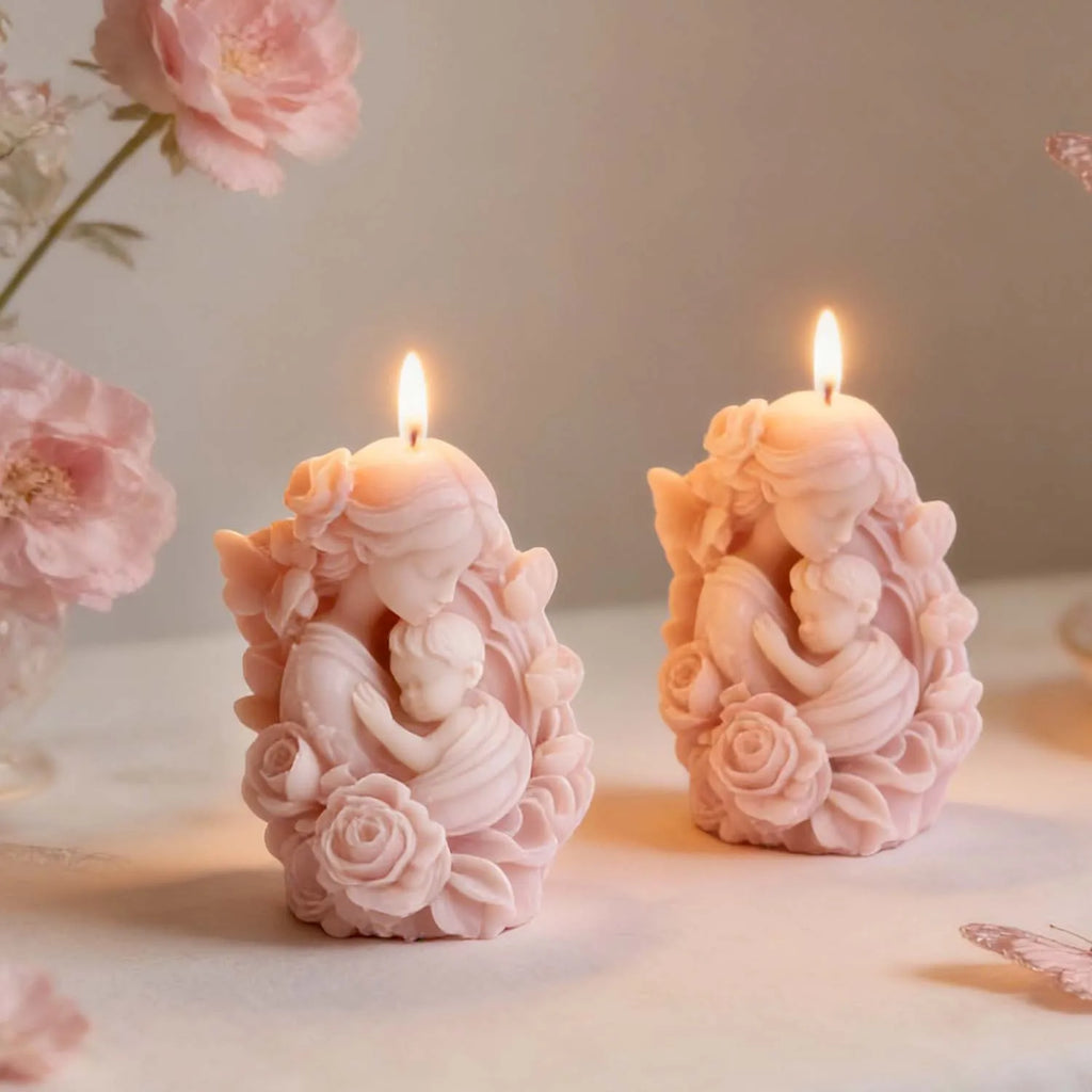 Resin Mold Non-Toxic Gypsum Ornament Mold Flower Mother Mold For Home Decoration Candle Making Mother’S Day Gift Oasis Select