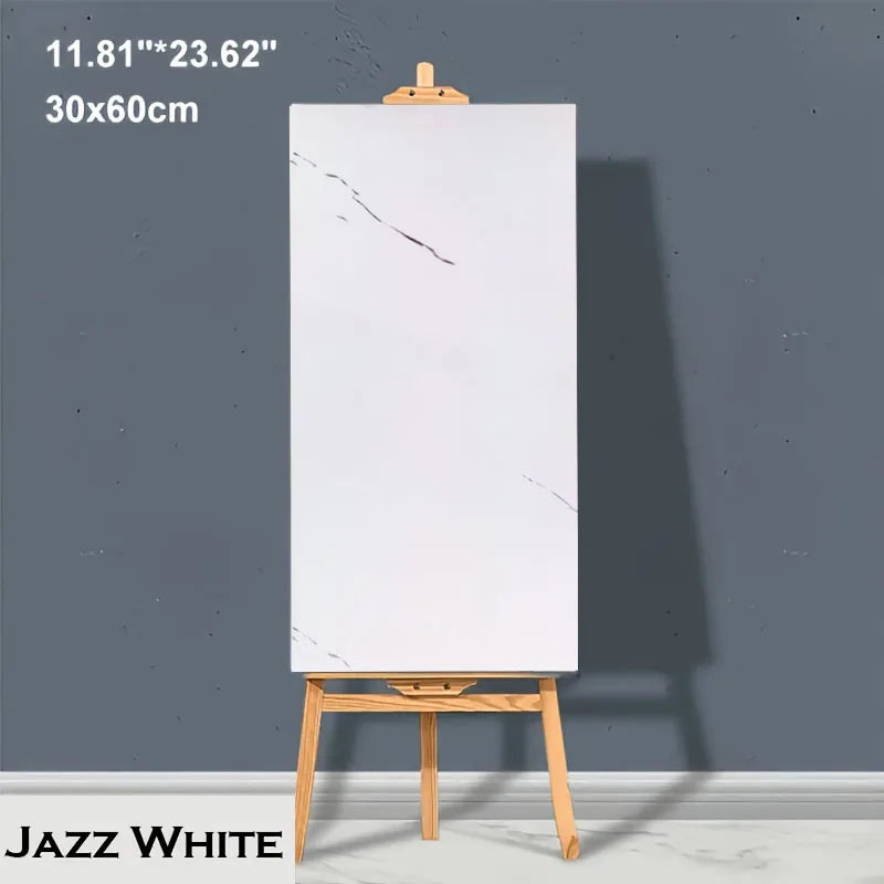 Moisture-proof Adhesive Wall Wallpaper Peel and Stick Wallpaper PVC Waterproof Wall Stickers Imitation Tile Pasting Bathroom Oasis Select F 60cmX30cm-10pcs