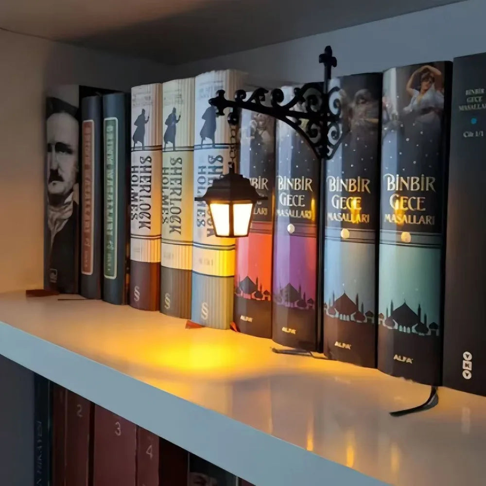Atmosphere Lamp Vintage Bookshelf Lantern Light White Warm White Bookshelf Ghost Light Bookshelf Lamp Christmas Oasis Select Style 1