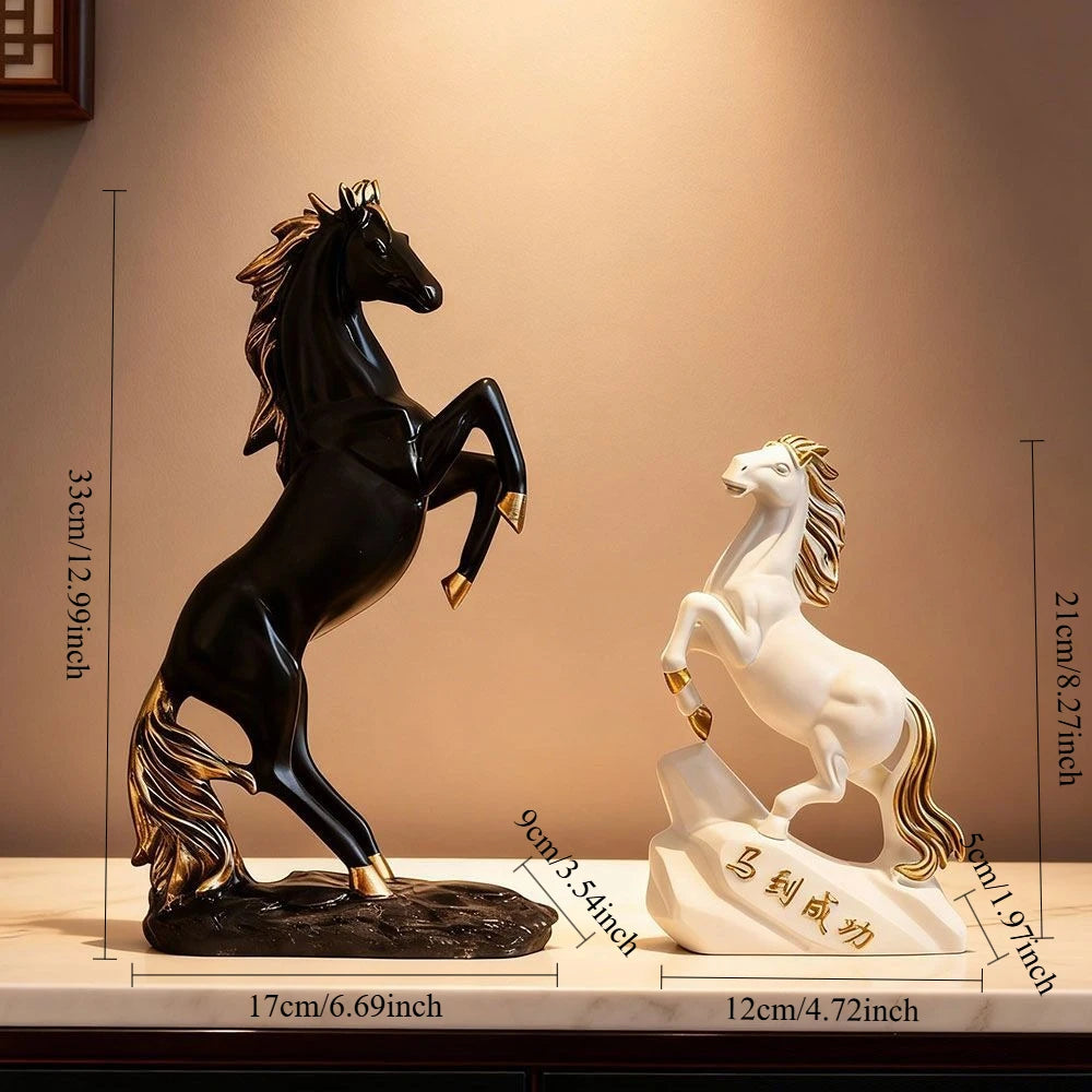 2026 Chinese Zodiac Horse Decoration Home Decor Craft Living Room TV Cabinet New Chinese Style "Horse to Success" Ornament Oasis Select
