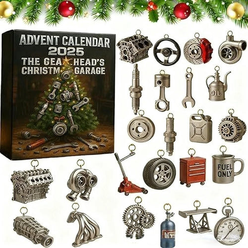 2025 Advent Calendar 24 Days Mini Auto Parts Tools Christmas Countdown Calendar For Mechanics Car Enthusiasts Holiday Gifts Oasis Select