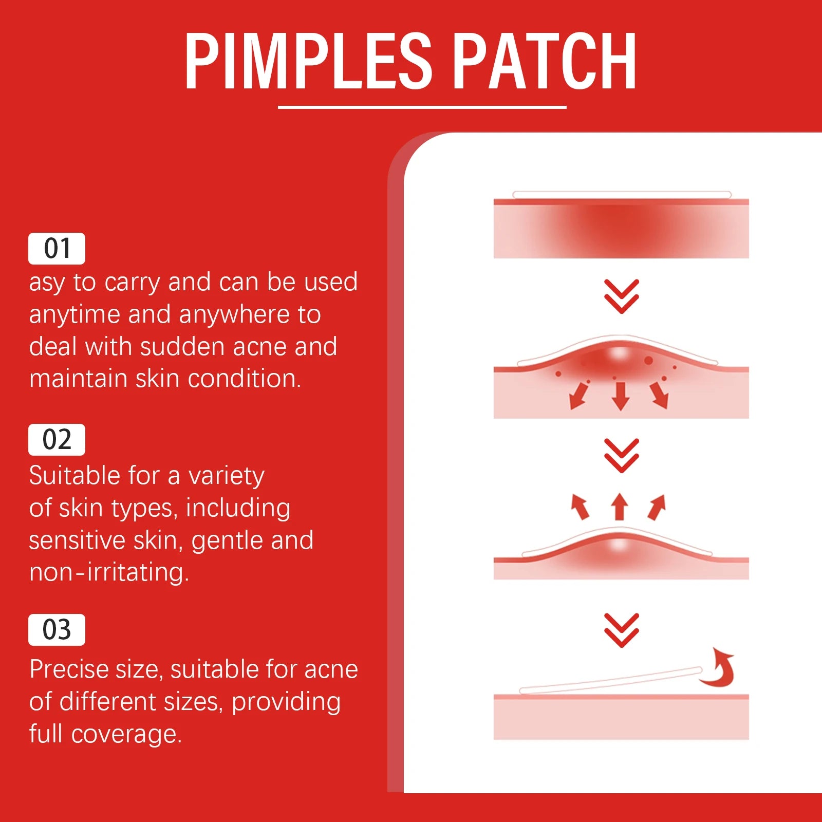 240pc Salicylic Acid Acne Pimple Patches – Fun Shapes Acne Pimple Patches Oasis Select