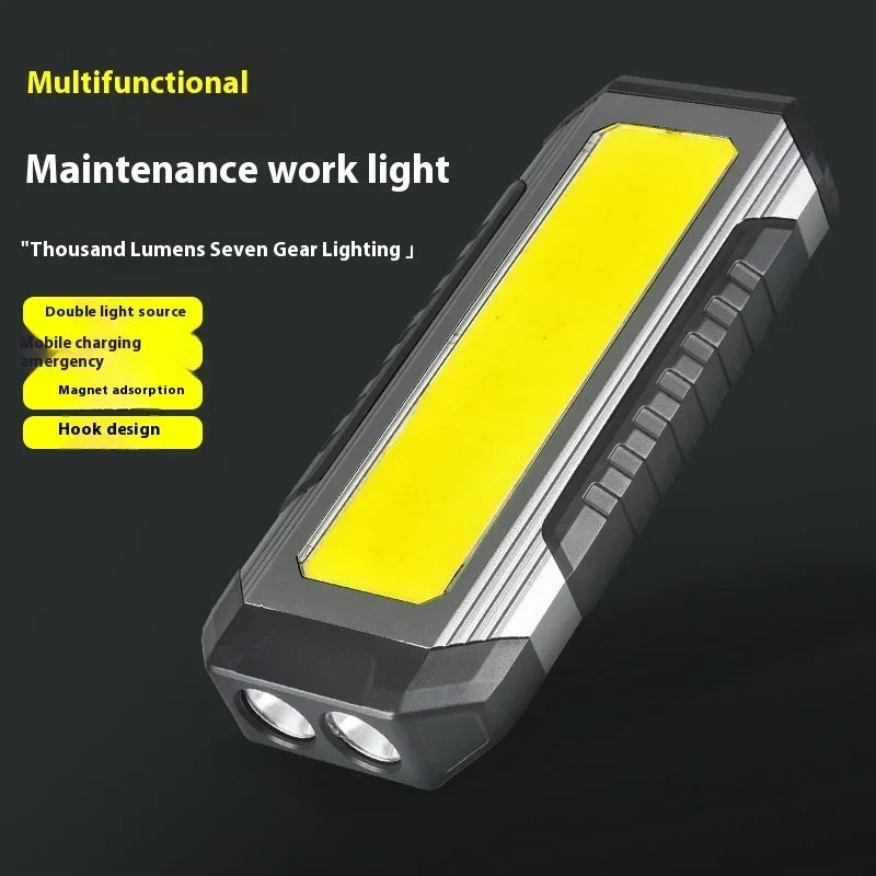 ESMARTER COB LED Work Light 4000mAh Magnetic Rechargeable Torch