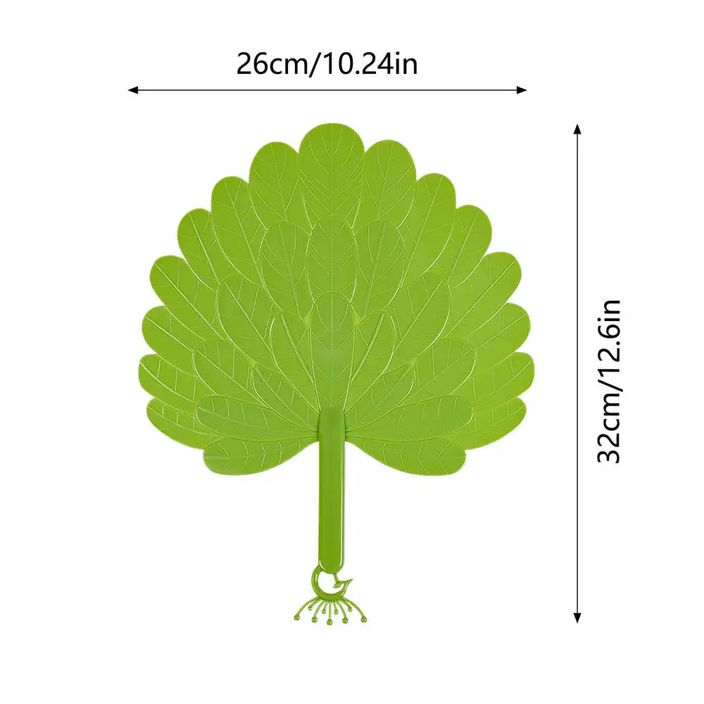 1PC Plastic Artificial Palm Leafs Fan Portable Cool Handheld Fan Artistic Home Decorations Summer Cooling Fan Photo Props