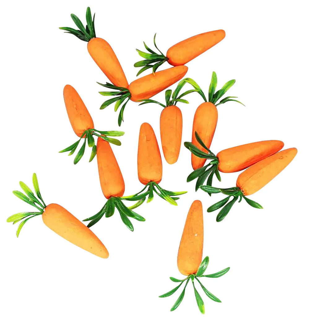 12-Pack Artificial Foam Carrots – Easter & Party Décor Easter Foam Decoration Oasis Select